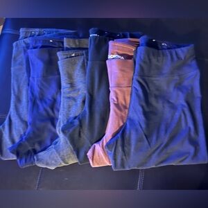 GUC Sonoma - 6 pair of women’s plus cropped leggings. Size 0X.